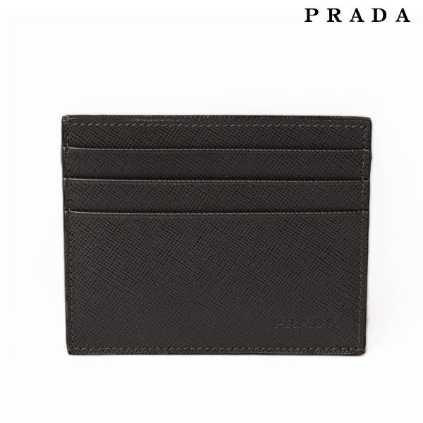 Prada Card Case Saffiano Black
